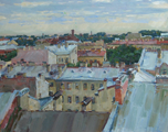 Крыши Петербурга. 40х50. к.м. 2008 г.
